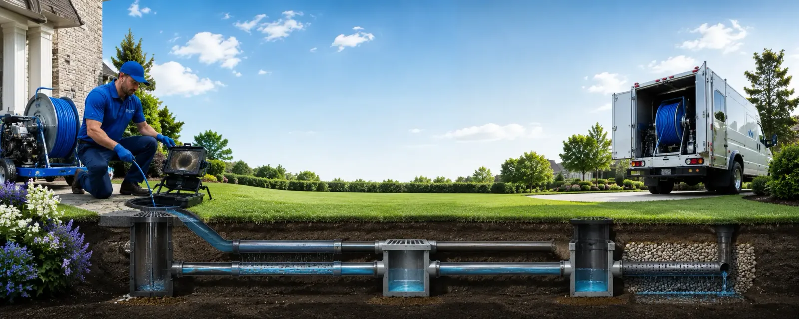 Outdoor drain cleaning information for Branchville, VA